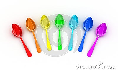 The spoons Stock Photo