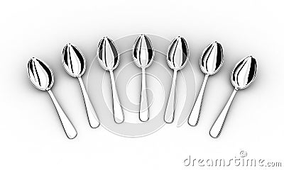 The spoons Stock Photo