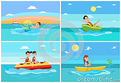 Sport Activities Collection Vector Illustration Vector Illustration