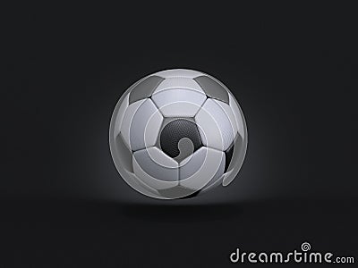 Sport background Soccer ball 3D Cartoon Illustration