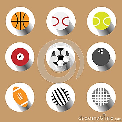 Sport Balls Vector Illustration