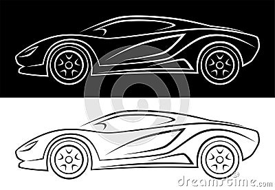 Sport car Vector Illustration