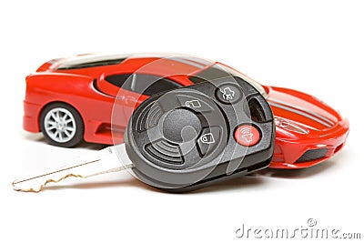 Sport car model with key Editorial Stock Photo