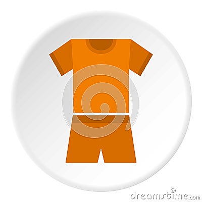 Sport clothes icon circle Vector Illustration