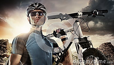 Sport. Cyclist Stock Photo
