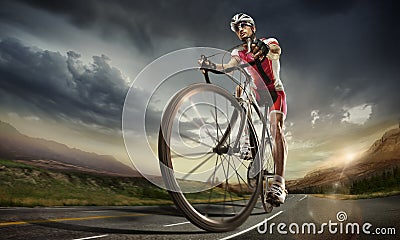 Sport. Cyclist Stock Photo