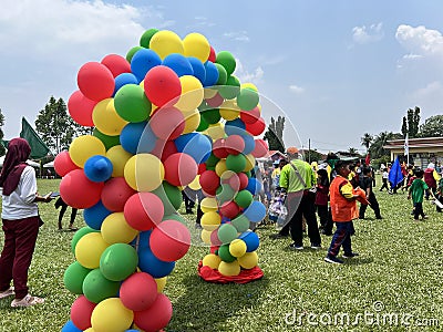 Sport day of primary student at school Editorial Stock Photo