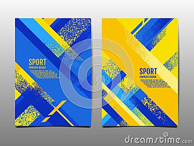 Sport Design Layout ,template Design, Sport Background, color flag Ukraine Vector Illustration