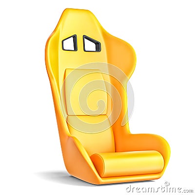 Sport driver leather seat Stock Photo