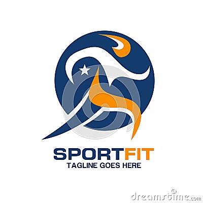 Sport fitness logo Vector Illustration