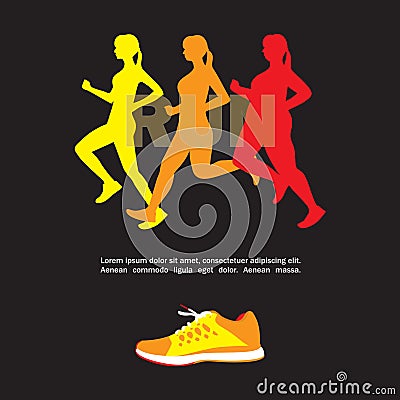 Sport And Fitness Template Vector Illustration