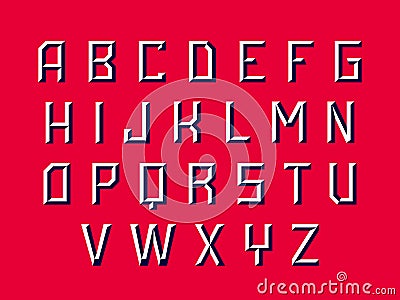Sport font. Vector alphabet with latin letters Editorial Stock Photo