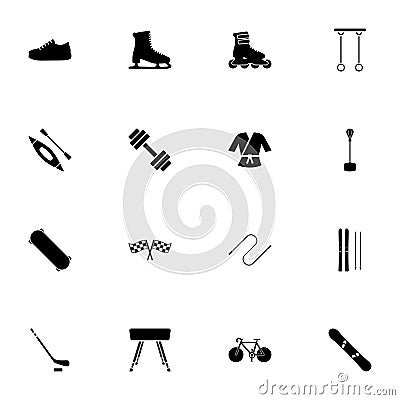 Sport icon - Expand to any size - Change to any colour. Perfect Flat Vector Contains such Icons as hockey, roller Vector Illustration