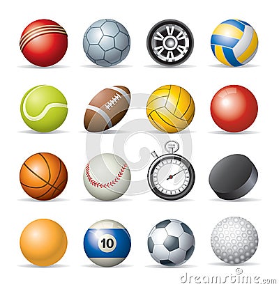 Sport icons Stock Photo