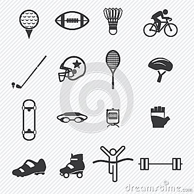 Sport icons set.illustration Vector Illustration