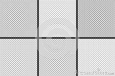 Sport jersey fabric textures. Athletic textile mesh material structure texture, nylon sports wear grid cloth seamless Vector Illustration