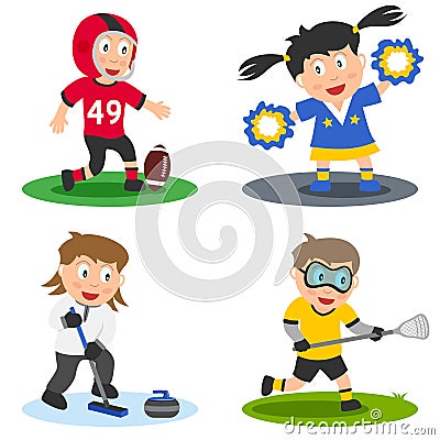 Sport Kids Collection [6] Vector Illustration