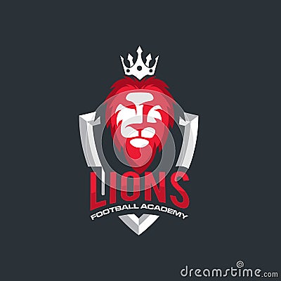Sport Lion Creative Concept Logo Design Template Vector Illustration