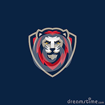 Sport Lion Team Gaming illustration vector template Vector Illustration