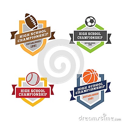 Sport Logos design vector Vector Illustration