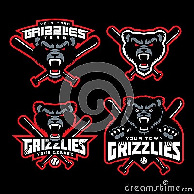 Sport mascot set Vector Illustration