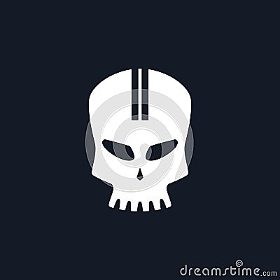 Sport Moto Speed Skull Vector Illustration