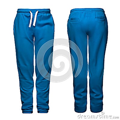 Sport pants, blue Stock Photo