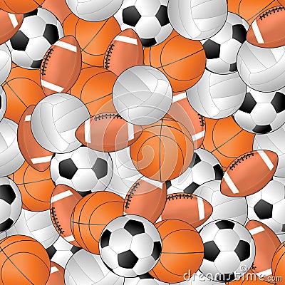 Sport seamless pattern Vector Illustration