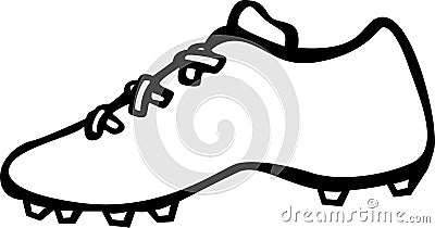 sport shoe with cleats vector illustration Vector Illustration