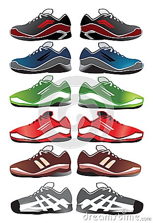 Sport shoes illustration Vector Illustration