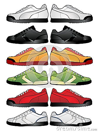 Sport shoes illustration Vector Illustration