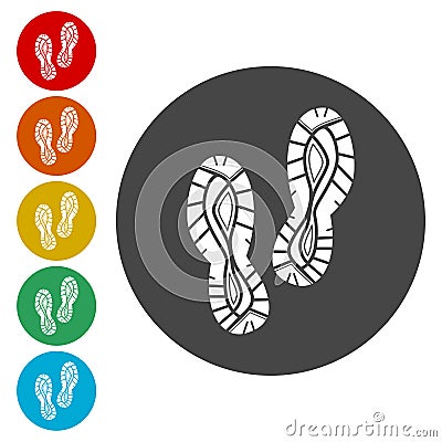 Sport Shoes print icon. Vector illustration Vector Illustration