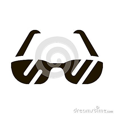 Sport Spectacles Alpinism Equipment glyph icon Vector Illustration