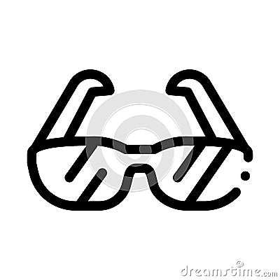 Sport Spectacles Alpinism Equipment Vector Icon Vector Illustration
