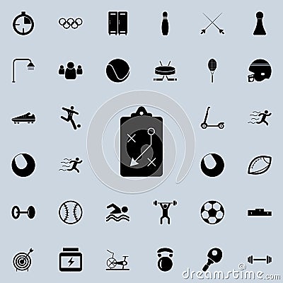 Sport strategy board icon. Sport icons universal set for web and mobile Stock Photo
