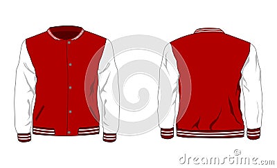 Sport varsity jacket Vector Illustration