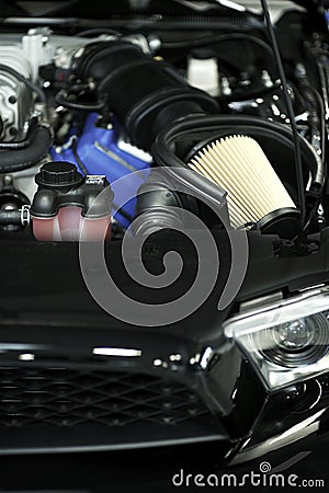 Sport Vehicle Air Filter Stock Photo