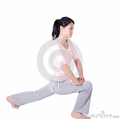 Sport woman isolated Stock Photo