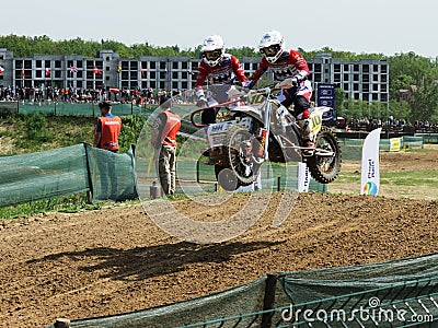 Sportbike enduro sidecar motocross rally racing competition Editorial Stock Photo