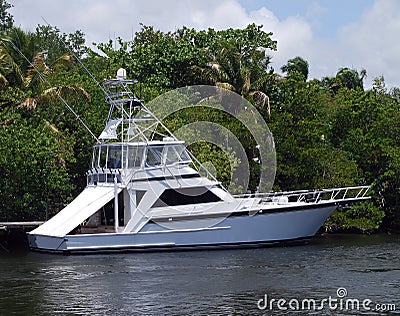 Sportfishing Boat Stock Photo