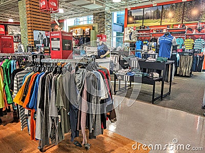 Sporting goods store Editorial Stock Photo