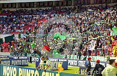 Sporting lisboa fans Editorial Stock Photo