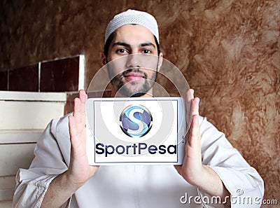 SportPesa sports betting company logo Editorial Stock Photo