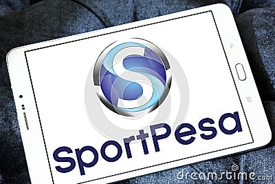 SportPesa sports betting company logo Editorial Stock Photo