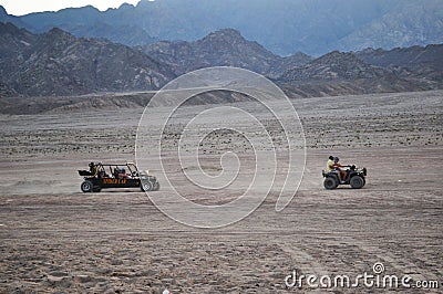Sports activities in the desert. Stock Photo