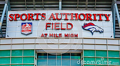 Sports Authority Field at Mile High Editorial Stock Photo