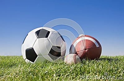 Sports Balls Stock Photo