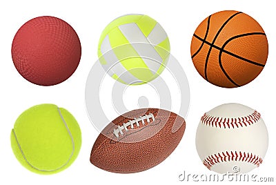 Sports balls Stock Photo