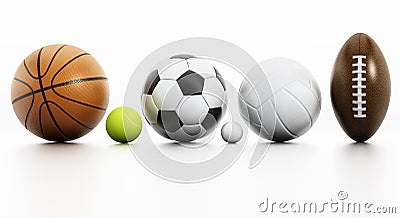 Sports balls Stock Photo