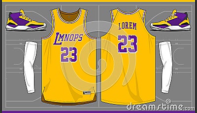 Sports basketball shoes design vector template Vector Illustration